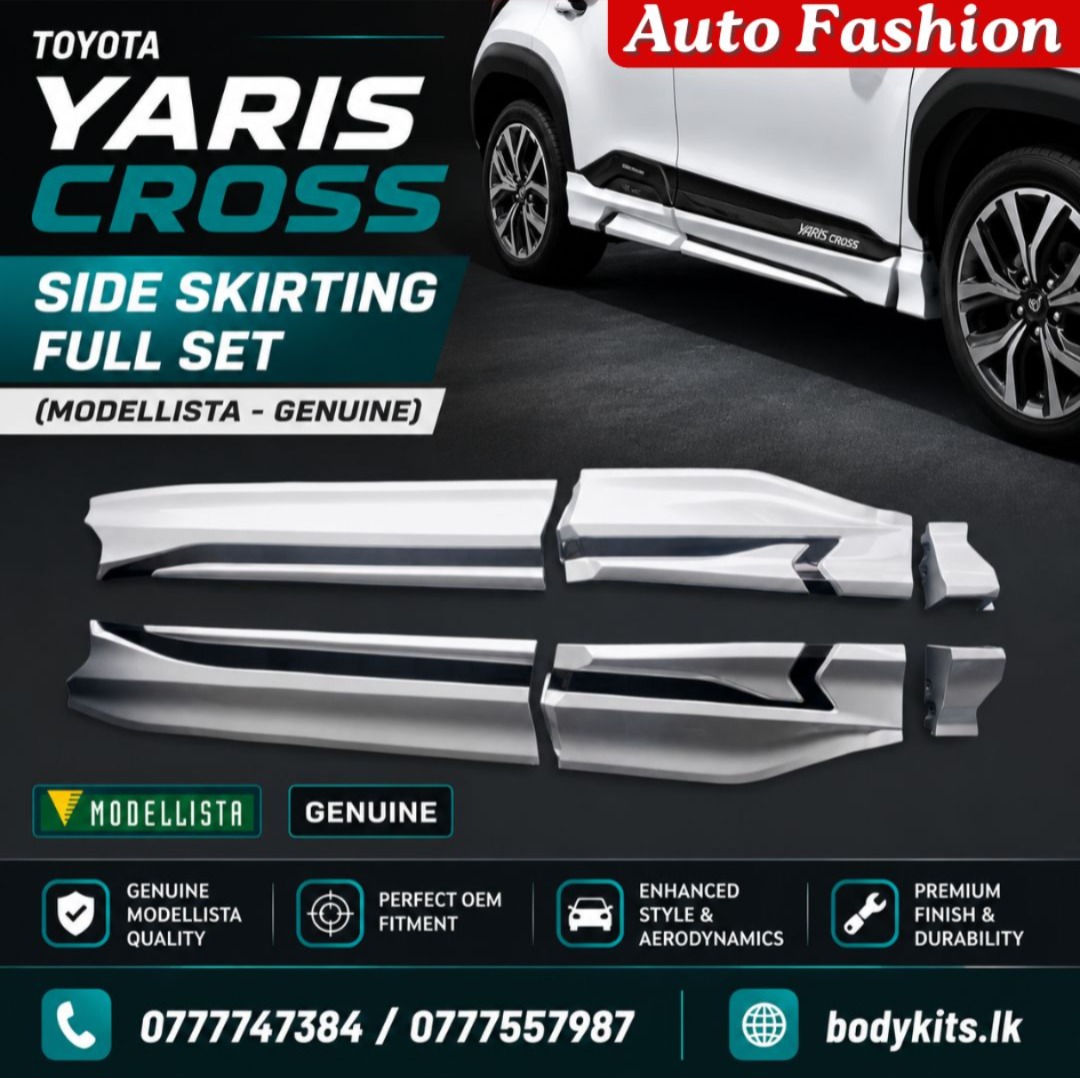 Yaris Cross Side Skirting Full Set (MODELLISTA - Genuine)